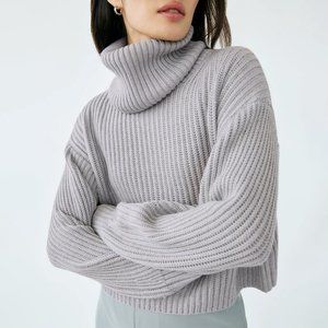 Aritzia Babaton Guell Sweater in Heather Light Grey NWOT